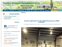 Tablet Screenshot of hamiltonstargymnastics.com